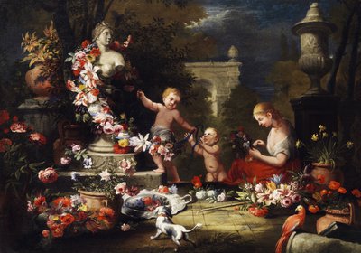 Flower Offering to the Goddess Venus by Abraham Brueghel